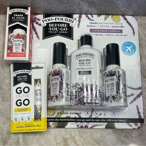 BRAND NEE POOPOURRI COLLECTION! lavender vanilla, hibiscus, Lemon scent!